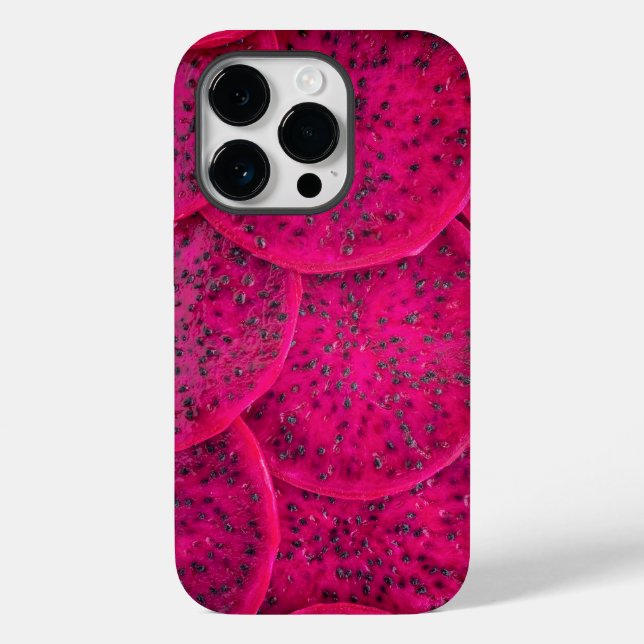Tropisches Rosa Drachenfrucht Case-Mate iPhone 14 Pro Hülle (Rückseite)