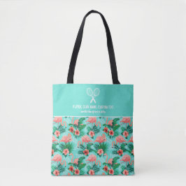 Tropisches rosa Flamingo, ein individuelles Tennis Tasche