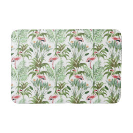 Tropisches rosa Flamingos Badematte