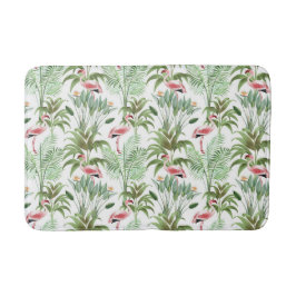 Tropisches rosa Flamingos Badematte