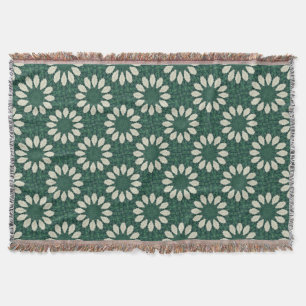 Tropisches Sacramento Green und Silver Leaf Mandal Decke