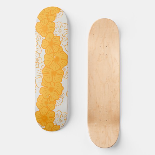Tropisches Skateboard Hu Hibiskus (Vorderseite)