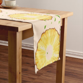 TROPISCHES SOMMERFRÜCHTE Ananas Slice Muster Kurzer Tischläufer