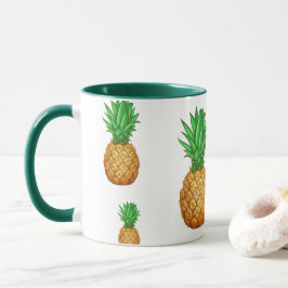 TROPISCHES SOMMERFRÜCHTE Ananas-Slice Muster Tasse