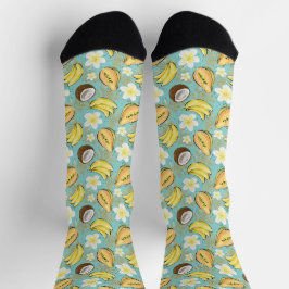Tropisches Sommerkulstmuster Socken