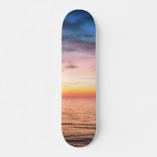 Tropisches Sonnenuntergang-Foto Skateboard