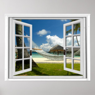 Tropisches Strand-Imitat-künstliche Poster