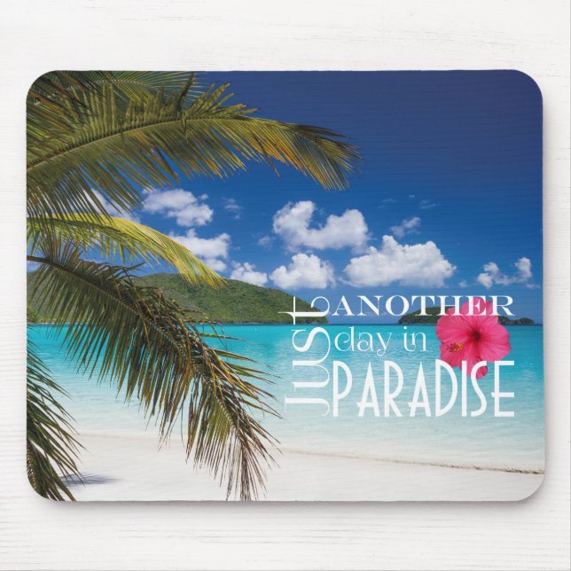 Tropisches Strand-Paradies Mousepad (Vorne)