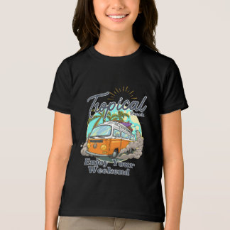 Tropisches Strand T-Shirt Design Tri-Blend Shirt