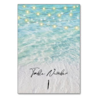 Tropisches Strandglas und Strandlichter