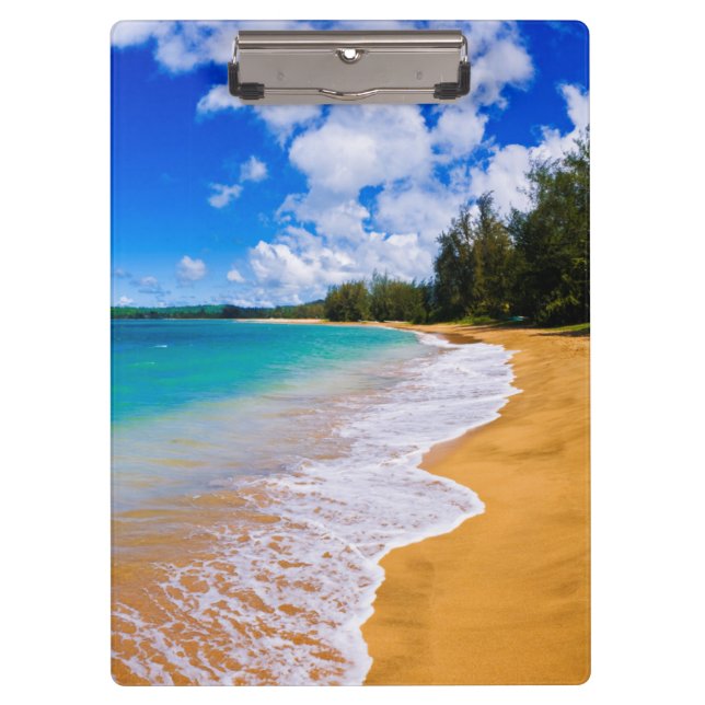 Tropisches Strandparadies, Hawaii Klemmbrett (Vorderseite)