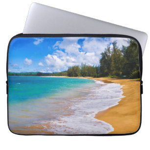 Tropisches Strandparadies, Hawaii Laptopschutzhülle