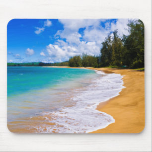 Tropisches Strandparadies, Hawaii Mousepad