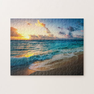 Tropisches Strandspielpuzzle