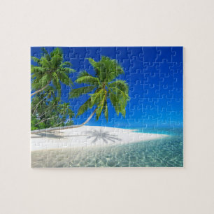Tropisches Strandspielpuzzle