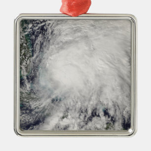 Tropisches Sturm-Weihnachten über den Bahamas Ornament Aus Metall
