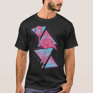 Tropisches Tier Exotische Vögel 90er Vaporwave Pin T-Shirt