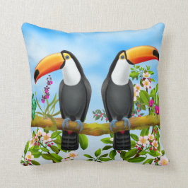 Tropisches Toucans Wurfs-Kissen Kissen