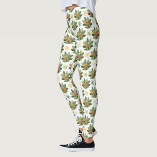 Tropisches Trägheits-Muster Leggings