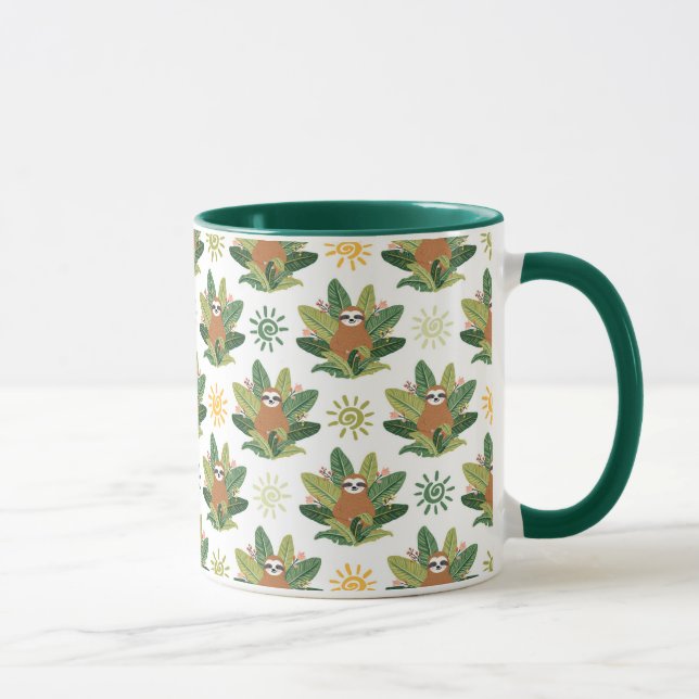 Tropisches Trägheits-Muster Tasse (Rechts)