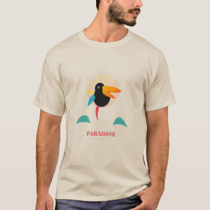 Tropisches Tukane-Paradies Farb-T-Shirt T-Shirt