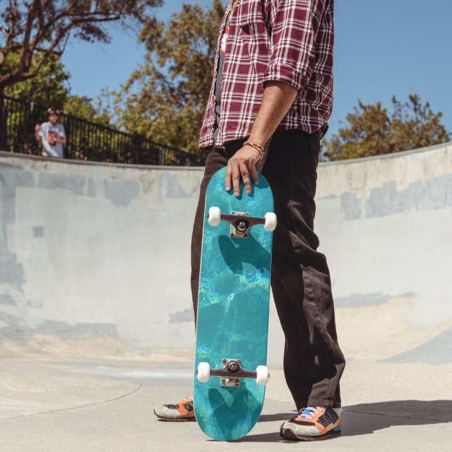 Tropisches türkisfarbenes Wasser Skateboard (Außenbereich 2)