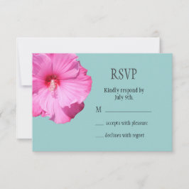 Tropisches UAWG (Türkis) RSVP Karte