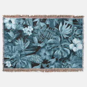 Tropisches Wasserfarbenparadies: Jungle Blossom Decke