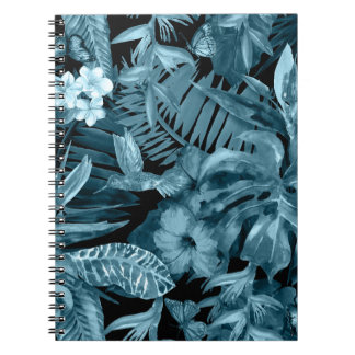 Tropisches Wasserfarbenparadies: Jungle Blossom Notizblock