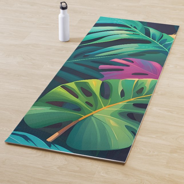 Tropisches Wasserfarbenparadies Yogamatte (Beispiel)