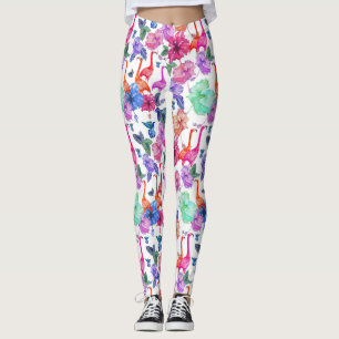 Tropisches Wasserfarbmuster Leggings