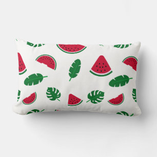 Tropisches Wassermelonen-Sommer-Nahtloses Muster Lendenkissen