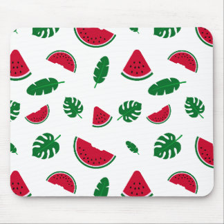 Tropisches Wassermelonen-Sommer-Nahtloses Muster Mousepad
