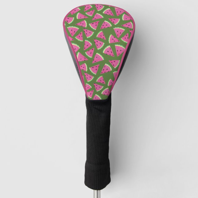 Tropisches Wassermelonmuster Golf Headcover (Vorderseite)