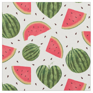 Tropisches Wassermelonmuster Stoff