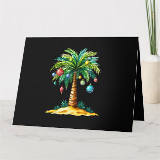 Tropisches Weihnachten Hawaiianischer Santa Xmas L Karte