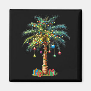 Tropisches Weihnachten Hawaiianischer Santa Xmas L Magnet
