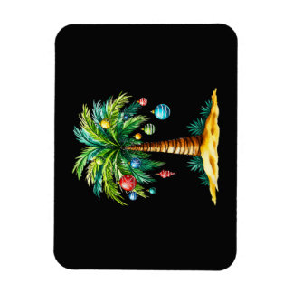 Tropisches Weihnachten Hawaiianischer Santa Xmas L Magnet