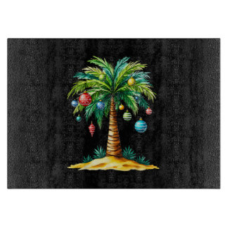 Tropisches Weihnachten Hawaiianischer Santa Xmas L Schneidebrett