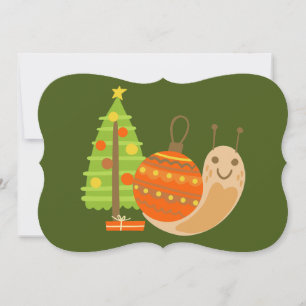 tropisches Weihnachten Juli Schnecke Sommer Xmas Einladung