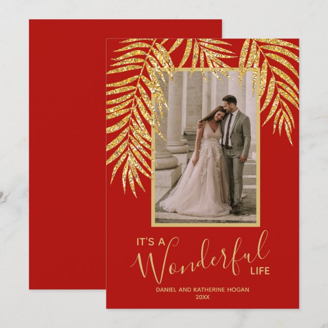 Tropisches Weihnachtsgebäck Feiertagskarte (Vorne/Hinten)