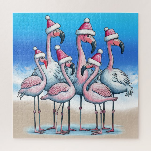 Tropisches Weihnachtspuzzle (Vertikal)