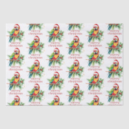 Tropisches Weihnachtsthema Danke Retro Text Seidenpapier