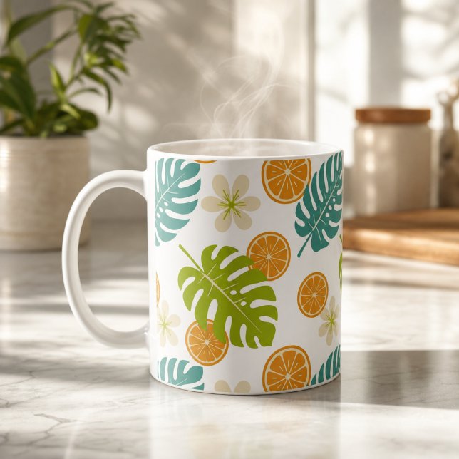 Tropisches Zitrus Kaffeetasse (Citrus Tropical Coffee Mug)