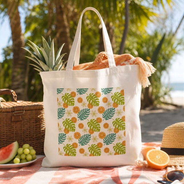 Tropisches Zitrus Tragetasche (Citrus Tropical Tote Bag)