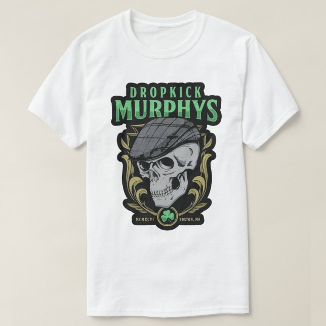 Tropkickmurphys, maskische Murphys, Musikmurphys T-Shirt (Design vorne)
