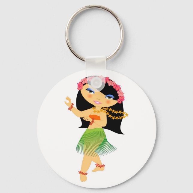 Tropo Girl hulla dancer Schlüsselanhänger (Vorderseite)