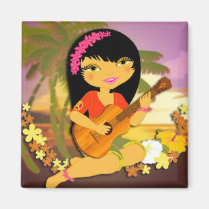 TROPOGIRL Ukulele Magnet