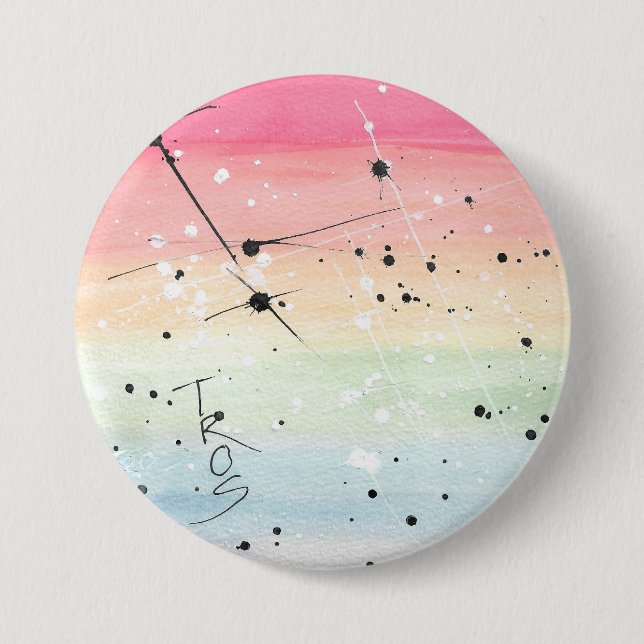TROS Rainbow LGBT Pride Button (Größe auswählen) (Vorderseite)