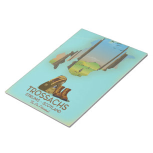 Trossachs Stirling Schottland Wanderposter Notizblock